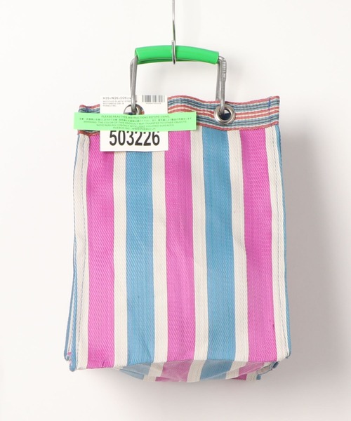 PUEBCO（プエブコ）の「RECYCLED PLASTIC STRIPE BAG　Rectangle/D26（トートバッグ・メンズ・その他1/その他2/その他3/その他4/その他5/その他6・ONE SIZE）」の16枚目の写真