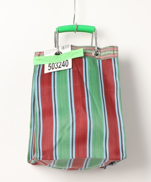 PUEBCO（プエブコ）の「RECYCLED PLASTIC STRIPE BAG　Rectangle/D26（トートバッグ・メンズ・その他1/その他2/その他3/その他4/その他5/その他6・ONE SIZE）」の19枚目の写真