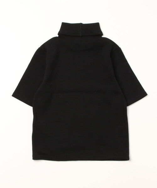 Romansual（ロマンシュアル）の「Romansual/ロゴチャーム付きタートルリブトップス（Tシャツ/カットソー・レディース・ブラック・FREE）」の4枚目の写真