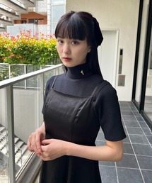 Romansual | Romansual/ロゴチャーム付きタートルリブトップス(Tシャツ/カットソー)