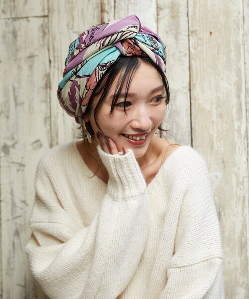 FREAK'S STORE(フリークスストア)の「【WEB限定】インディアンマップスカーフ(バンダナ/スカーフ・レディース・ピンク/ブルー・ONE SIZE)」の11枚目の写真