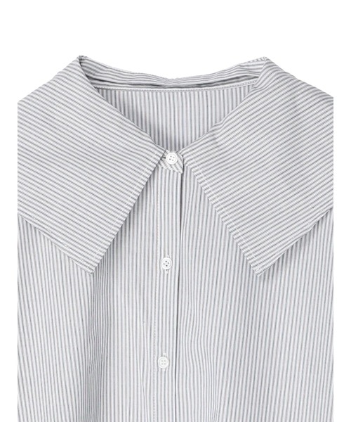 earth music&ecology（アースミュージックアンドエコロジー）の「BIGカラーブラウス（シャツ/ブラウス・レディース・オフホワイト/ブラック/ベージュ系その他2/ブルー系その他6・FREE）」の12枚目の写真