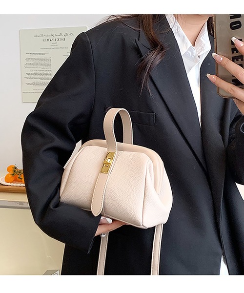 LOPASS（ロパス）の「2way　がま口ハンドバッグ/ショルダーバッグ（ショルダーバッグ・レディース・ホワイト/ライトベージュ/ブラック・FREE）」の14枚目の写真