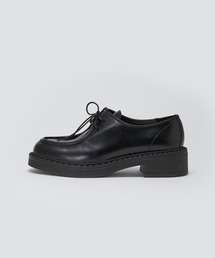 PELLICO SUNNY | PIA 4.0cm レースアップシューズ BLACK(モカシン/デッキシューズ)