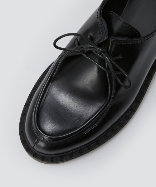 PELLICO SUNNY（ペリーコサニー）の「PIA 4.0cm レースアップシューズ BLACK（モカシン/デッキシューズ・レディース・ブラック・35/36/37/38）」の6枚目の写真