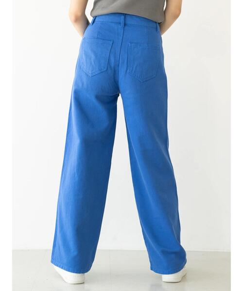 koe(コエ)の「5ポケットカラーワイドパンツ*(その他パンツ・レディース・ブラック/ピンク/グリーン/アイボリー/ロイヤルブルー・M/S)」の11枚目の写真