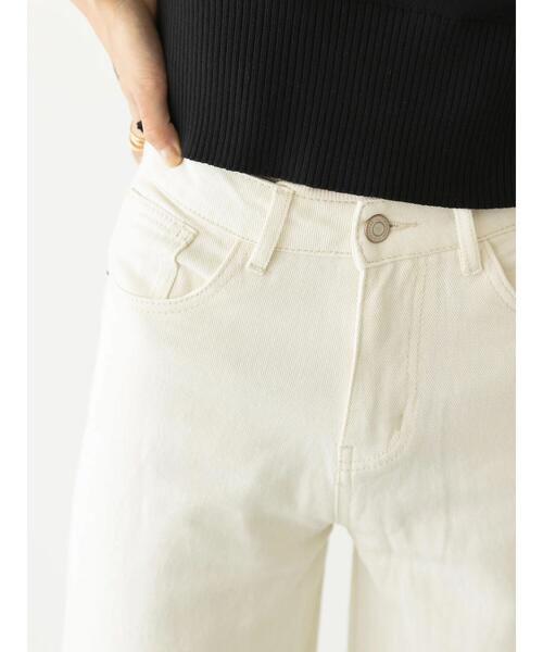 koe(コエ)の「5ポケットカラーワイドパンツ*(その他パンツ・レディース・ブラック/ピンク/グリーン/アイボリー/ロイヤルブルー・M/S)」の6枚目の写真