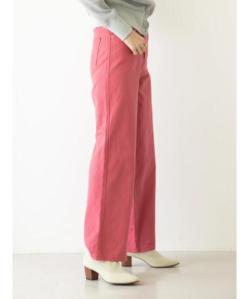 koe(コエ)の「5ポケットカラーワイドパンツ*(その他パンツ・レディース・ブラック/ピンク/グリーン/アイボリー/ロイヤルブルー・M/S)」の12枚目の写真