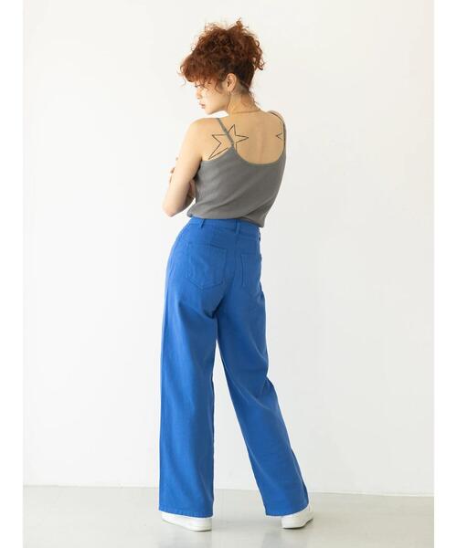 koe(コエ)の「5ポケットカラーワイドパンツ*(その他パンツ・レディース・ブラック/ピンク/グリーン/アイボリー/ロイヤルブルー・M/S)」の22枚目の写真