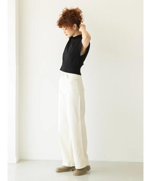 koe(コエ)の「5ポケットカラーワイドパンツ*(その他パンツ・レディース・ブラック/ピンク/グリーン/アイボリー/ロイヤルブルー・M/S)」の13枚目の写真