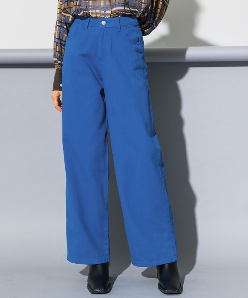 koe(コエ)の「5ポケットカラーワイドパンツ*(その他パンツ・レディース・ブラック/ピンク/グリーン/アイボリー/ロイヤルブルー・M/S)」の5枚目の写真