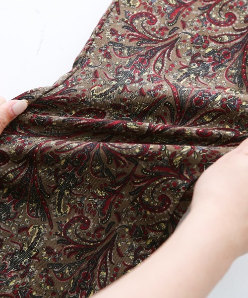 osharewalker（オシャレウォーカー）の「【廃盤】『裾裏レースペイズリー柄レギパン』（その他パンツ・レディース・ブラウン/グレー・1/2）」の13枚目の写真