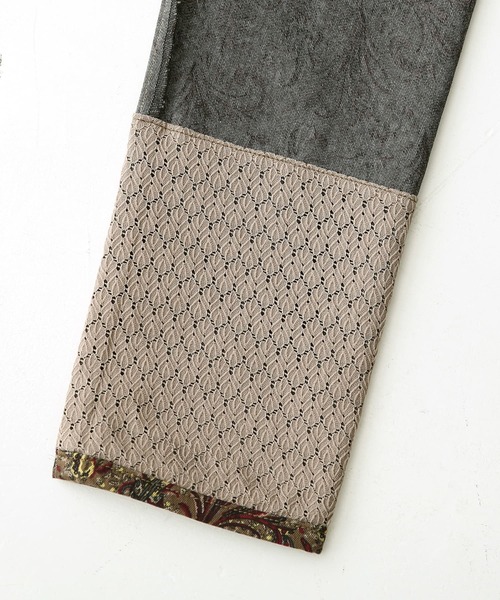 osharewalker（オシャレウォーカー）の「【廃盤】『裾裏レースペイズリー柄レギパン』（その他パンツ・レディース・ブラウン/グレー・1/2）」の19枚目の写真