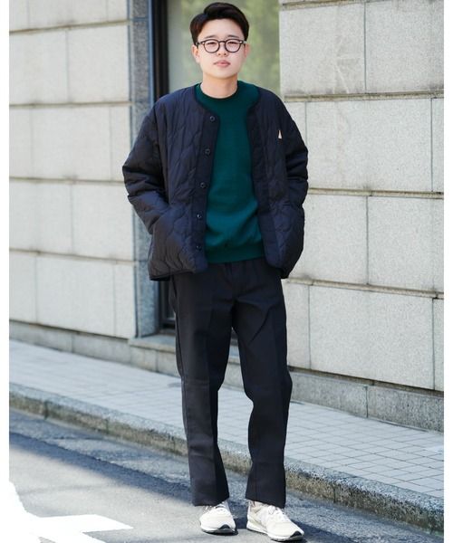 KELTY（ケルティ）の「KELTY/ケルティ　カテドラルキルトジャケット（ノーカラージャケット・メンズ・ブラック/ベージュ/オリーブ・S/M/L/XL）」の10枚目の写真