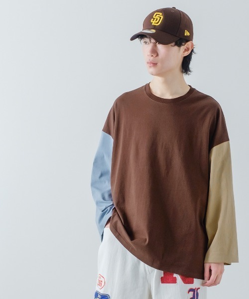 improves(インプローブス)の「クレイジー配色 USコットン 無地 ルーズシルエット ロンT(Tシャツ/カットソー・メンズ・ブラウン/ダークグリーン/ベージュ/チャコール/ホワイト系その他/ブラック/チャコールアッシュ/杢グレー/ホワイト/ネイビー・LARGE/MEDIUM/X-LARGE)」の19枚目の写真