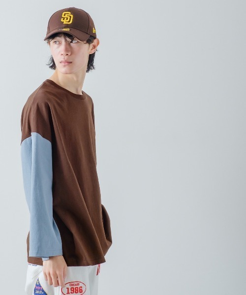improves(インプローブス)の「クレイジー配色 USコットン 無地 ルーズシルエット ロンT(Tシャツ/カットソー・メンズ・ブラウン/ダークグリーン/ベージュ/チャコール/ホワイト系その他/ブラック/チャコールアッシュ/杢グレー/ホワイト/ネイビー・LARGE/MEDIUM/X-LARGE)」の20枚目の写真