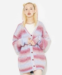 X-girl | GRADATION KNIT CARDIGAN(カーディガン/ボレロ)