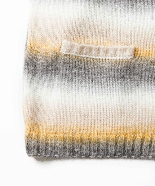 X-girl（エックスガール）の「GRADATION KNIT CARDIGAN（カーディガン/ボレロ・レディース・イエロー/グレー/バーガンディー・ONE SIZE）」の14枚目の写真