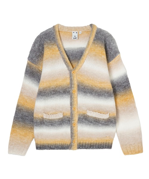 X-girl（エックスガール）の「GRADATION KNIT CARDIGAN（カーディガン/ボレロ・レディース・イエロー/グレー/バーガンディー・ONE SIZE）」の21枚目の写真