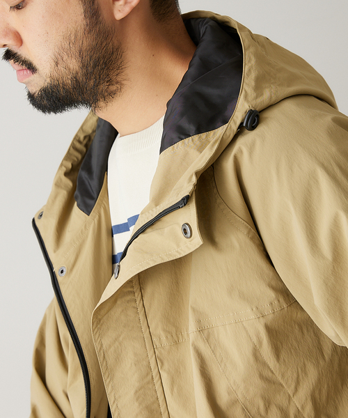 417 EDIFICE(フォーワンセブンエディフィス)の「”WEB限定”WASHER NYLONストレッチマウンテンジャケット(マウンテンパーカー・メンズ・ブラック/ベージュ/カーキ・SMALL/MEDIUM/LARGE)」の9枚目の写真