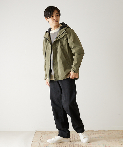 417 EDIFICE(フォーワンセブンエディフィス)の「”WEB限定”WASHER NYLONストレッチマウンテンジャケット(マウンテンパーカー・メンズ・ブラック/ベージュ/カーキ・SMALL/MEDIUM/LARGE)」の12枚目の写真