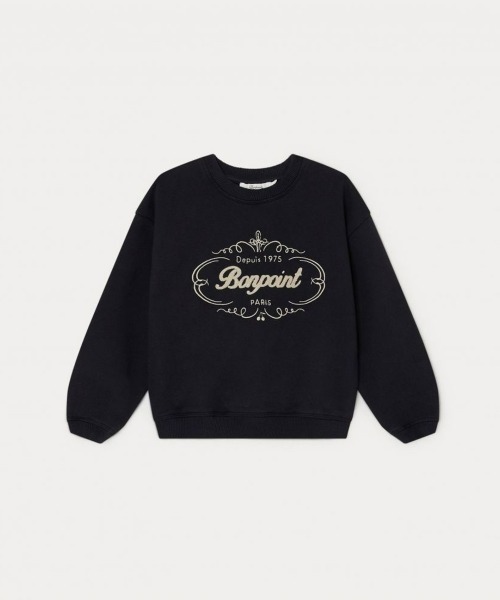 Bonpoint(ボンポワン)の「ロゴ スウェット(スウェット・キッズ・ブラウン系その他/ブラック系その他・105/115/125)」の3枚目の写真