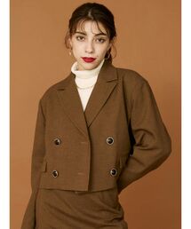 ショートジャケット【セットアップ着用可能】