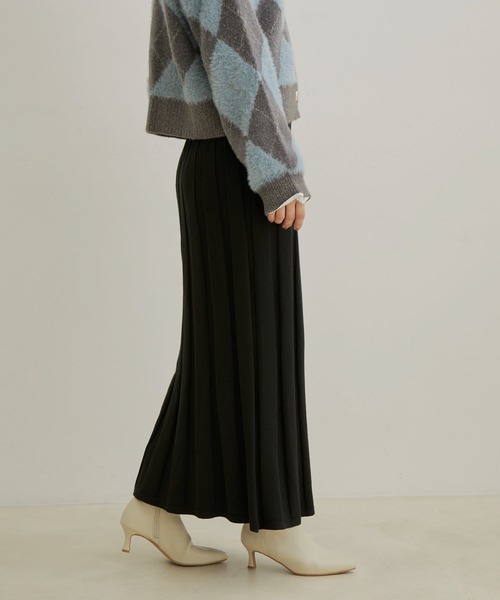 VIS（ビス）の「【セットアップ対応】【洗える】プリーツニット