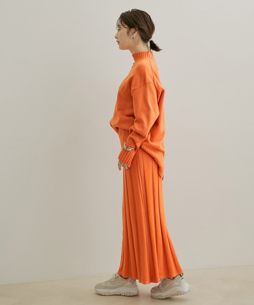 VIS（ビス）の「【セットアップ対応】【洗える】プリーツニット