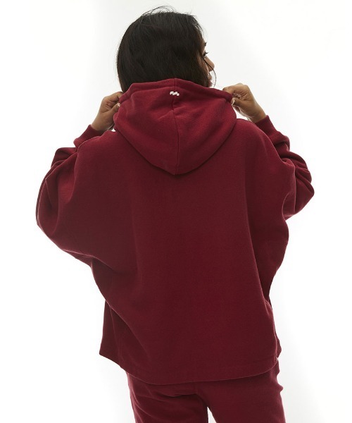 BILLABONG(ビラボン)の「BILLABONG レディース HEAVY BARREL CROPED SWEAT PARKA パーカー 【2022年秋冬モデル】/ビラボンプルオーバーパーカー(パーカー・レディース・ブラック/バーガンディー/グレー・MEDIUM/LARGE)」の8枚目の写真