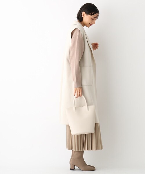 OPAQUE.CLIP（オペークドットクリップ）の「◆バケツミドルトートバッグ【2WAY】（トートバッグ・レディース・キャメル/オフホワイト/ブラック・00）」の9枚目の写真