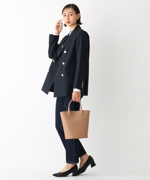 OPAQUE.CLIP（オペークドットクリップ）の「◆バケツミドルトートバッグ【2WAY】（トートバッグ・レディース・キャメル/オフホワイト/ブラック・00）」の13枚目の写真