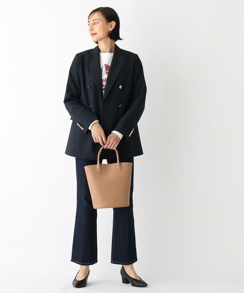 OPAQUE.CLIP（オペークドットクリップ）の「◆バケツミドルトートバッグ【2WAY】（トートバッグ・レディース・キャメル/オフホワイト/ブラック・00）」の14枚目の写真