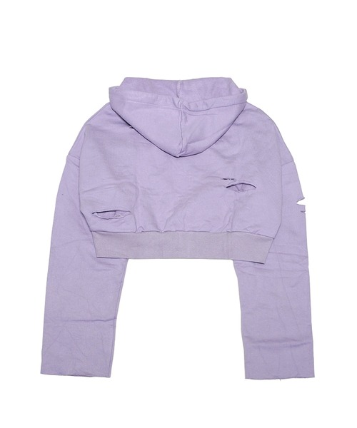 LAND by MILKBOY（ランドバイミルクボーイ）の「RIP DAMAGE HOODIE（パーカー・レディース・B/A・FREE）」の15枚目の写真