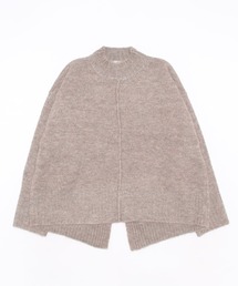 【ふんわり柔らか】バックデザインメランジニット