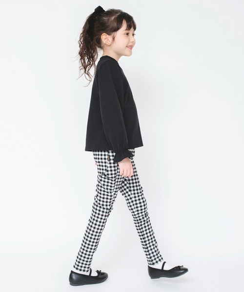 BRANSHES（ブランシェス）の「【ユニ/プレミアムストレッチ】裏起毛ツイルロングパンツ（チノパンツ・キッズ・ベージュ/ラベンダー/ライトグレー/オフホワイト/グレー/ブラック・90/100/150/140/120/110/130/160）」の9枚目の写真