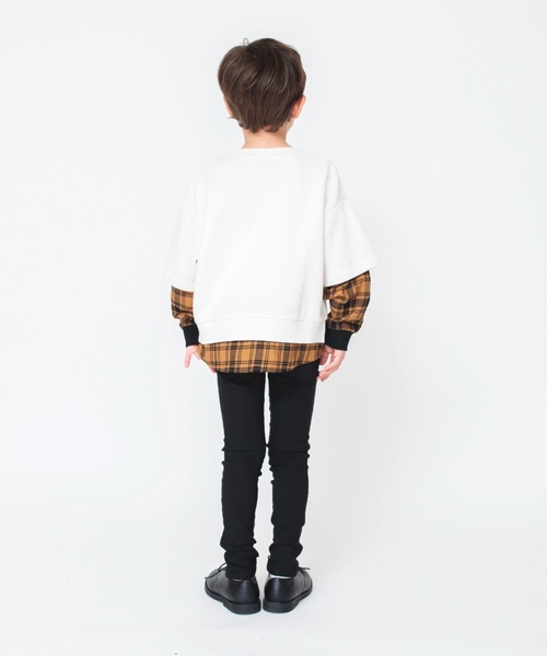 BRANSHES（ブランシェス）の「【ユニ/プレミアムストレッチ】裏起毛ツイルロングパンツ（チノパンツ・キッズ・ベージュ/ラベンダー/ライトグレー/オフホワイト/グレー/ブラック・90/100/150/140/120/110/130/160）」の11枚目の写真