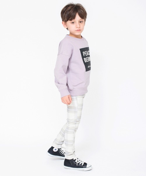 BRANSHES（ブランシェス）の「【ユニ/プレミアムストレッチ】裏起毛ツイルロングパンツ（チノパンツ・キッズ・ベージュ/ラベンダー/ライトグレー/オフホワイト/グレー/ブラック・90/100/150/140/120/110/130/160）」の13枚目の写真