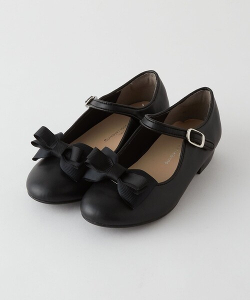 green label relaxing(グリーンレーベルリラクシング)の「ストラップ リボン フラットシューズ 16.5-23cm(ドレスシューズ・キッズ・ブラック・17cm/18cm/19cm/20cm/21cm/22cm/23cm)」の5枚目の写真
