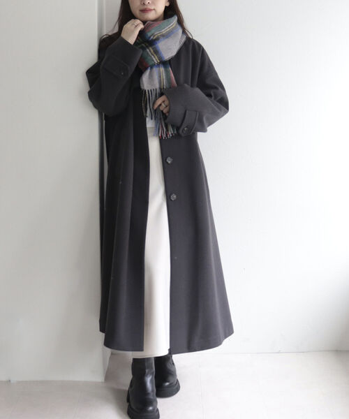 TWEED MILL（ツイードミル）の「【TWEEDMILL/ツィードミル】ウールチェックストール 48（ストール/ショール・レディース・ブルー系その他/ブラック系その他3/ブラック系その他/レッド系その他/ベージュ系その他・FREE）」の11枚目の写真