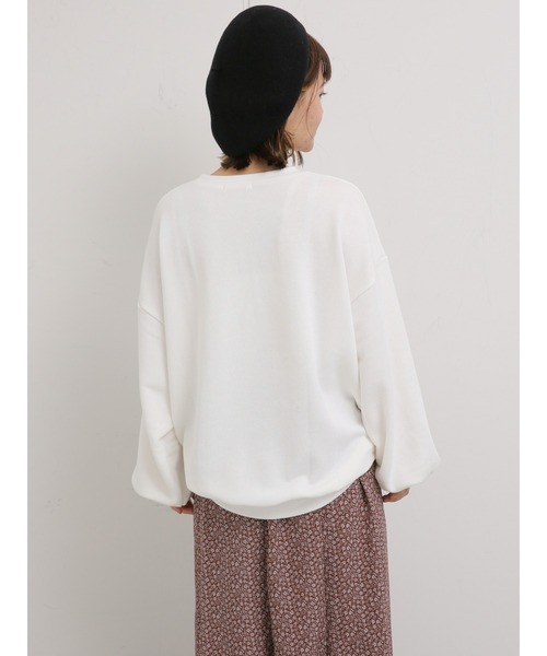 ehka sopo(エヘカソポ)の「【Disney】ミッキー/プリントスウェット(スウェット・レディース・オフホワイト/ブラック/レッド・フリ-)」の10枚目の写真