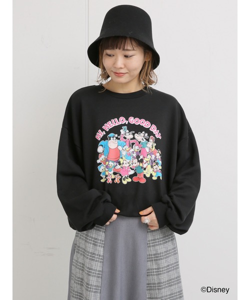ehka sopo(エヘカソポ)の「【Disney】ミッキー/プリントスウェット(スウェット・レディース・オフホワイト/ブラック/レッド・フリ-)」の19枚目の写真