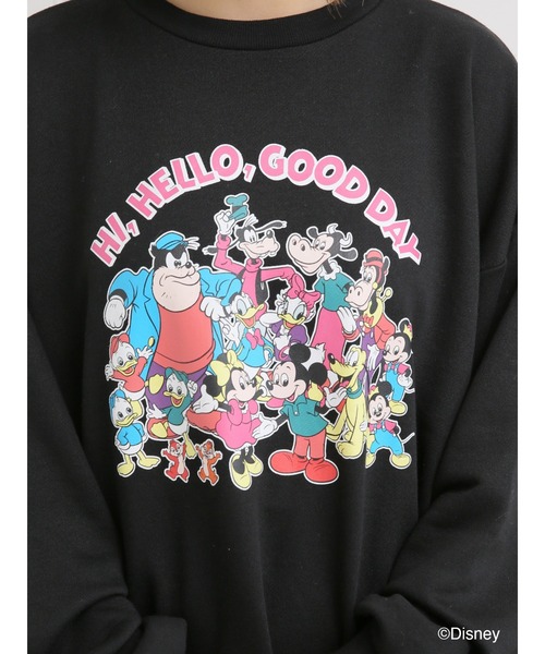 ehka sopo(エヘカソポ)の「【Disney】ミッキー/プリントスウェット(スウェット・レディース・オフホワイト/ブラック/レッド・フリ-)」の21枚目の写真