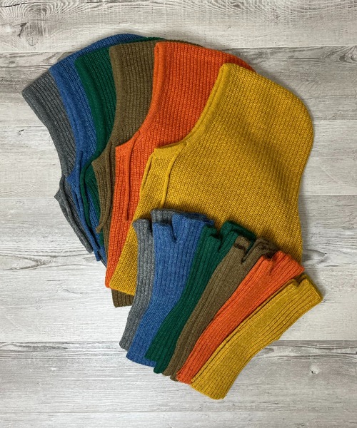 mi via loca（ミヴィアロカ）の「【セット】ウール混バラクラバ&アームウォーマーSET（ネックウォーマー/スヌード・レディース・オレンジ/マスタード/グリーン/ブラウン/ブルー/グレー/ピンク・FREE）」の11枚目の写真