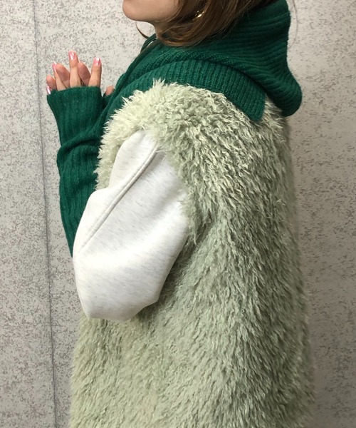 mi via loca（ミヴィアロカ）の「【セット】ウール混バラクラバ&アームウォーマーSET（ネックウォーマー/スヌード・レディース・オレンジ/マスタード/グリーン/ブラウン/ブルー/グレー/ピンク・FREE）」の20枚目の写真