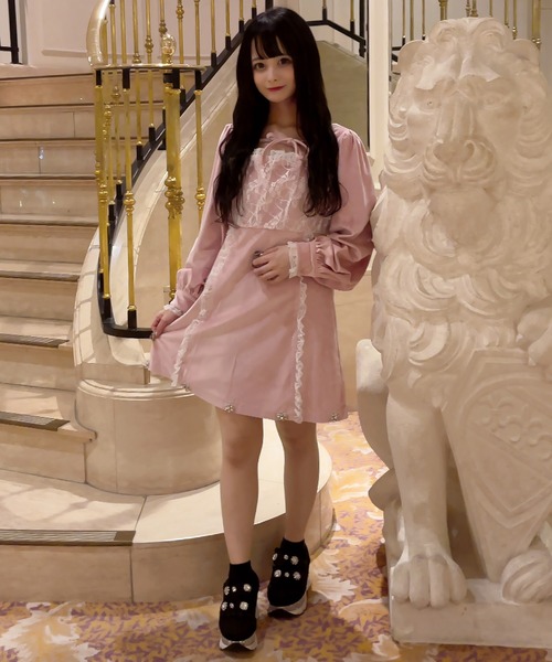 Swankiss（スワンキス）の「KJ velour lace O/P（ワンピース）」 - WEAR