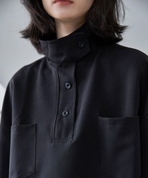 SEN TOKYO | ハンサムで上品。スタンドカラールーズシャツ(シャツ/ブラウス)