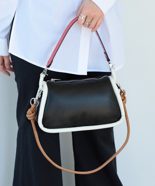 Ray BEAMS（レイビームス）の「Ray BEAMS / パイピング バッグ（ショルダーバッグ・レディース・グリーン/ブラック・ONE SIZE）」の18枚目の写真