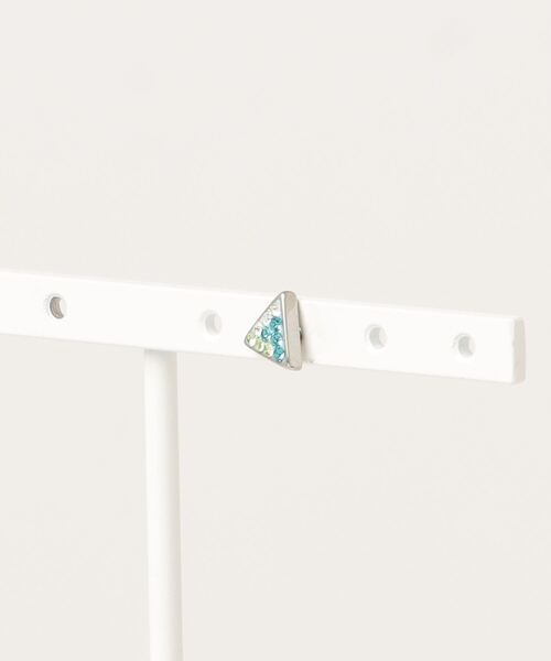 ANCHOR(アンカー)の「ストーンピアス トライアングル(ピアス(片耳用)・メンズ・ブルー/ブラック/クリア/ピンク/レッド/ライトグリーン/パープル・FREE)」の3枚目の写真