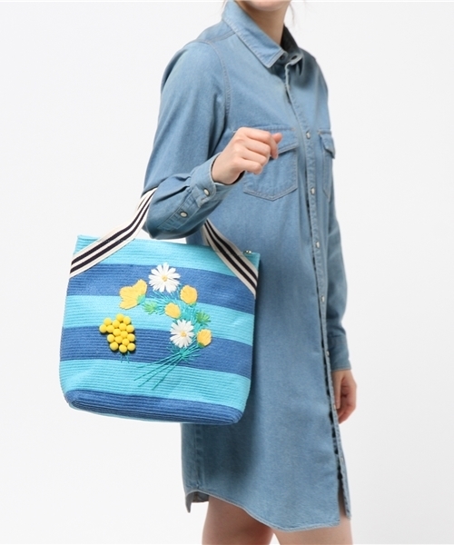 tsumori chisato CARRY(ツモリチサトキャリー)の「ストローブーケ ショルダーバッグ(ショルダーバッグ・レディース・ブルー/ピンク・FREE)」の11枚目の写真